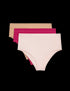 Marks & Spencer "3pk Cotton Rich Brazilian Stoma Knickers"